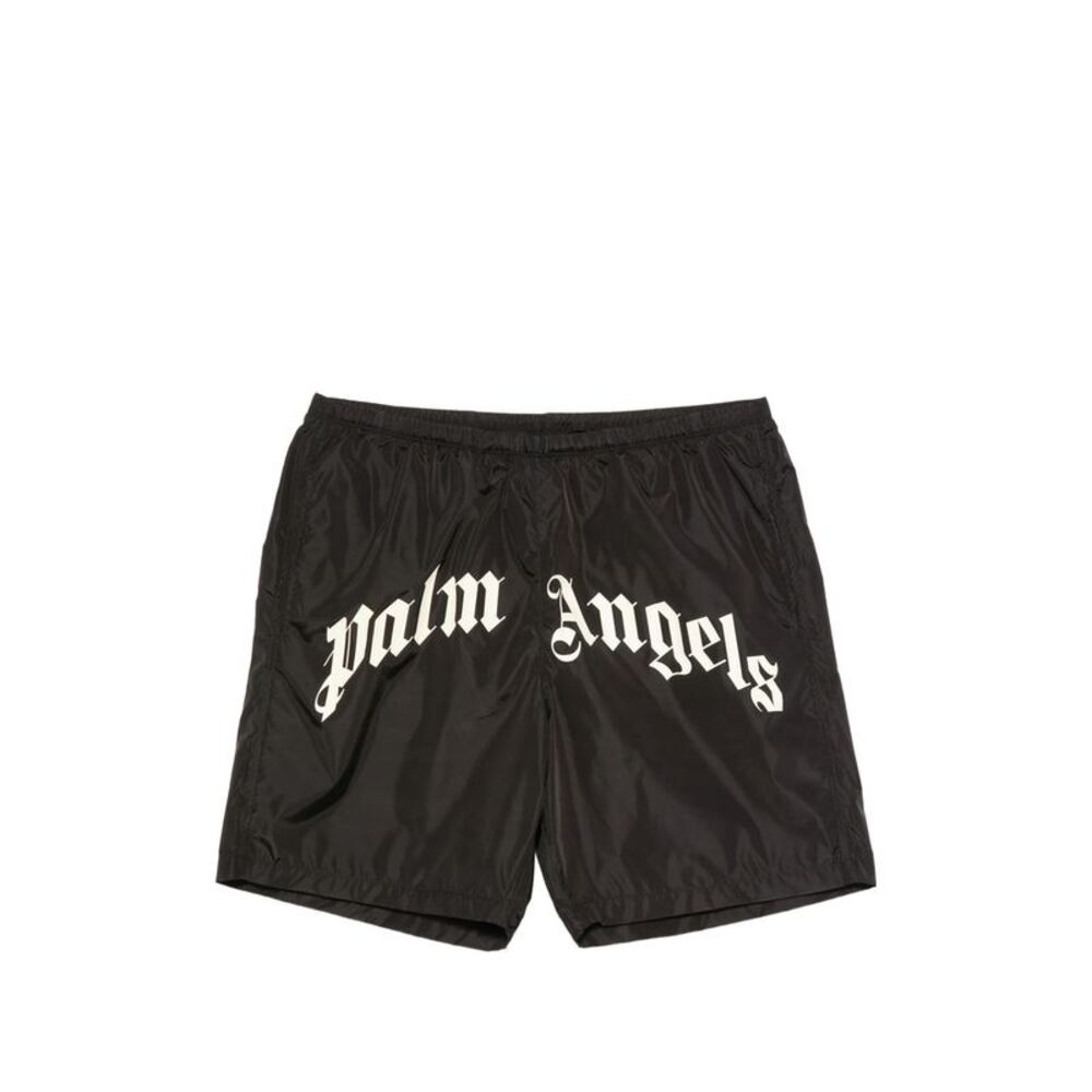Palm Angels Black Beachwear - Swim Shorts Men